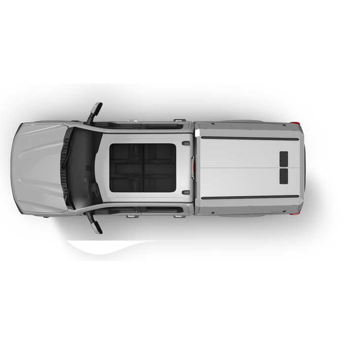 SmartCap OEM White Truck Bed Cap EDGE Commercial Series w/ Vertical Locks Model EC0336-WN