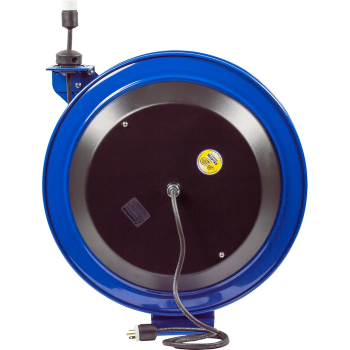 Coxreels EZ-PC Series Safety System Spring Driven Cord Reel 16 AWG x 100 ft. Single Receptacle Super Hub - 600V 25 Amp - Cord Included Model EZ-PC24-0016-A