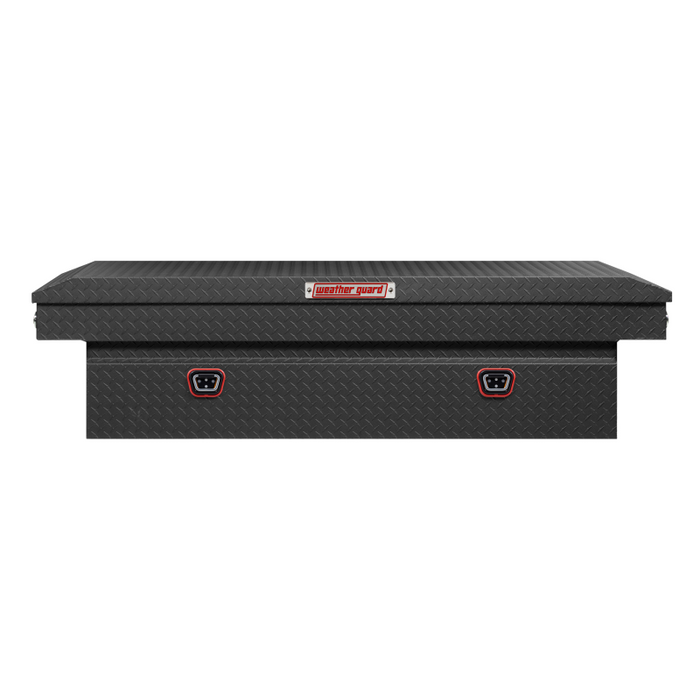 Weather Guard Crossover Tool Box Textured Matte Black Aluminum Extra Wide Model # 117-52-04