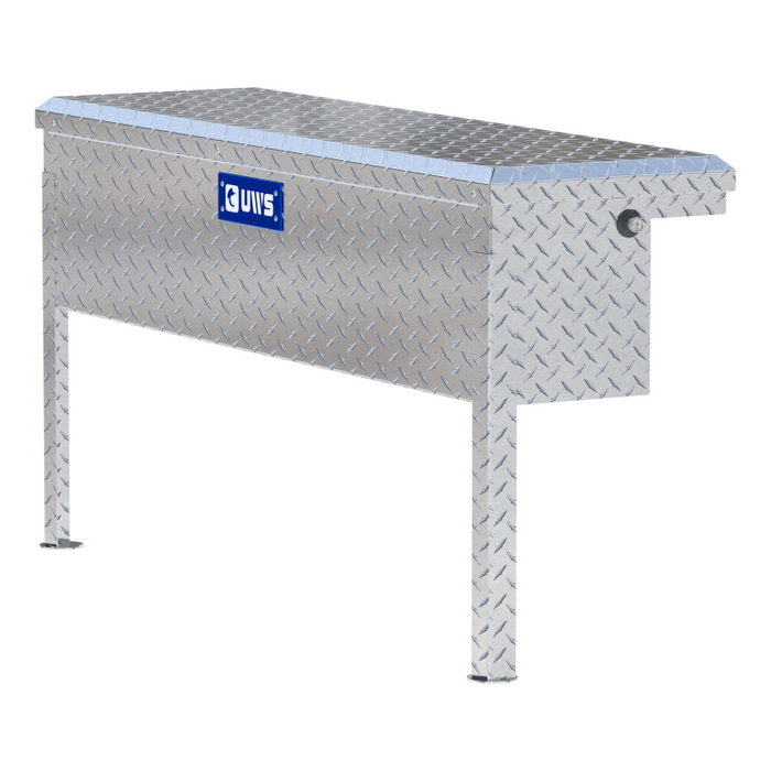 UWS Bright Aluminum 48" Truck Side Tool Box with Low Profile Model TBSM-48-LP