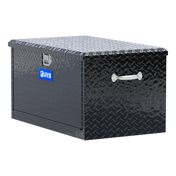 UWS Gloss Black Aluminum 38" Utility Chest Box with Drawers Model TBC-38-DS-BLK