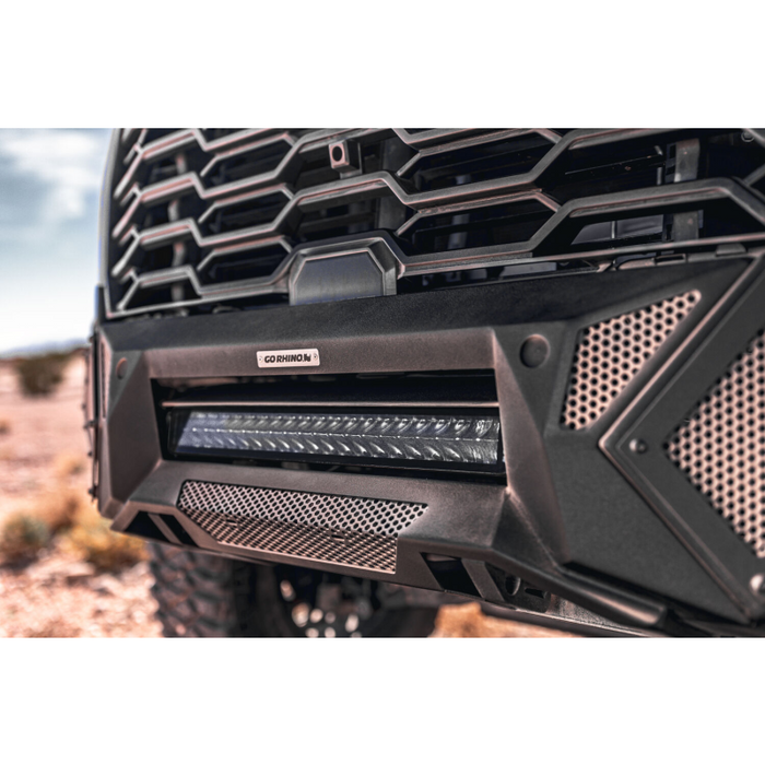 Go Rhino Element Front Bumper with Power Actuated Hide-Away Light Bar Mount Model 341831T