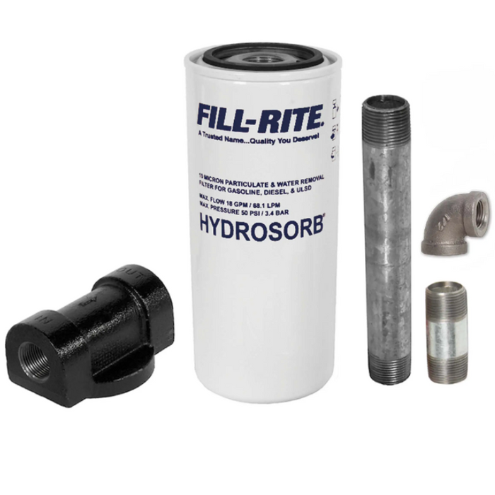 Fill-Rite 3/4" Fuel Filter Kit For 8-25 GPM Pumps Model 1210KTF7019