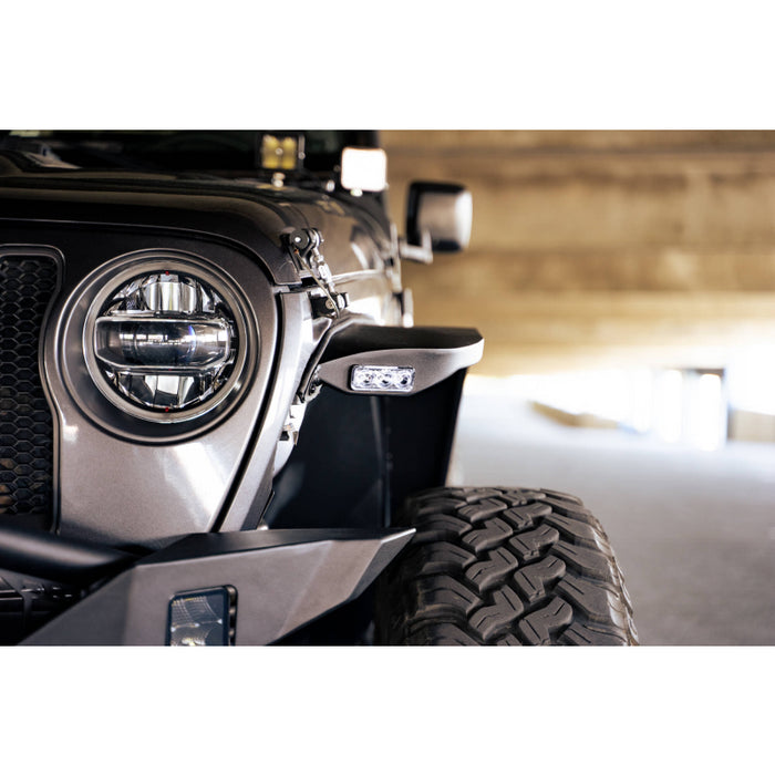 DV8 Offroad 2018-2025 Jeep Wrangler JL JLU Slim Fender Flares Model FDJL-07