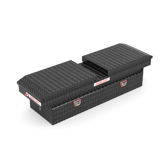 Weather Guard  Gull Wing Crossover Box Gloss Black Aluminum 72X22.8X19.2 Model 124-5-04