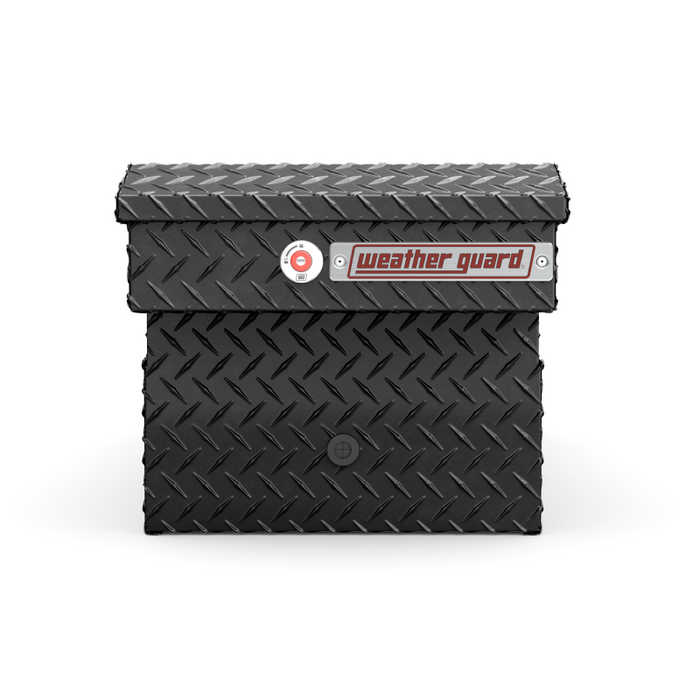 Weather Guard  Gull Wing Crossover Box Gloss Black Aluminum 72X22.8X19.2 Model 124-5-04