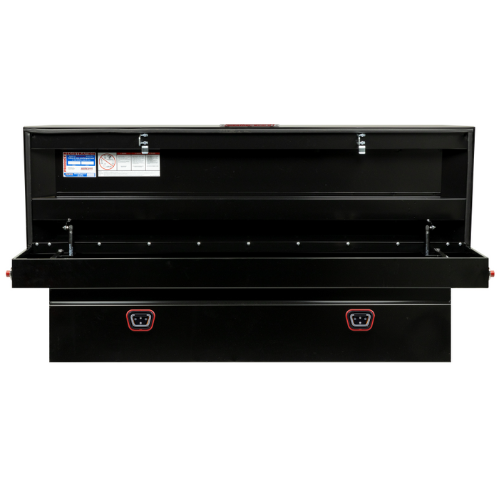 Weather Guard Crossover Tool Box Gloss Black Steel Standard Size Model # 126-5-04