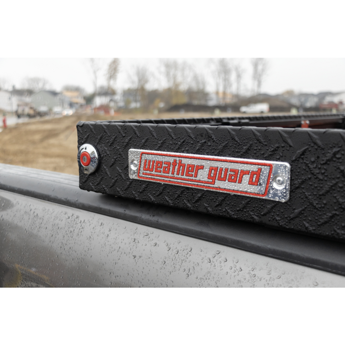 Weather Guard Crossover Tool Box Textured Matte Black Aluminum Full Size Standard Model # 127-52-04