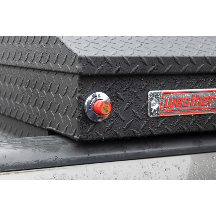 Weather Guard Crossover Tool Box Textured Matte Black Aluminum Full Size Standard Model # 127-52-04