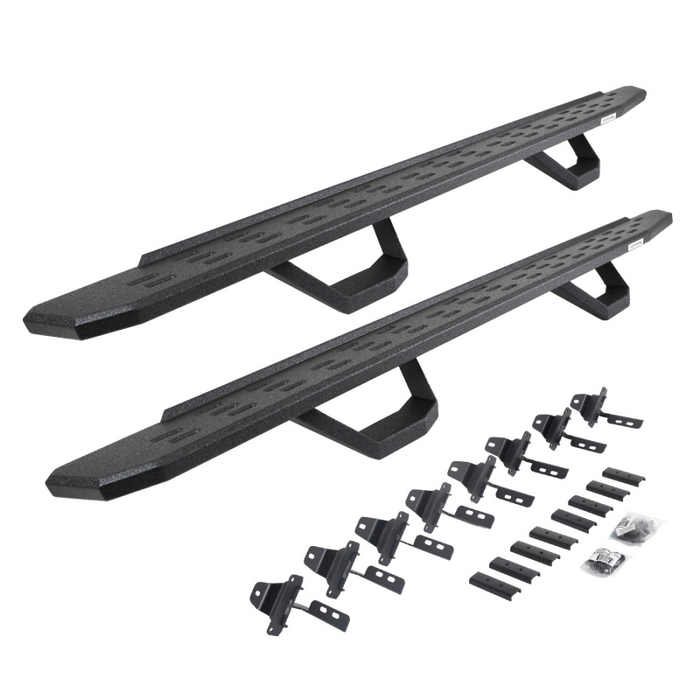 Go Rhino RB30 Running Boards with Mounting Brackets With 2 Pairs Drop Steps Kit Model 6965168720T