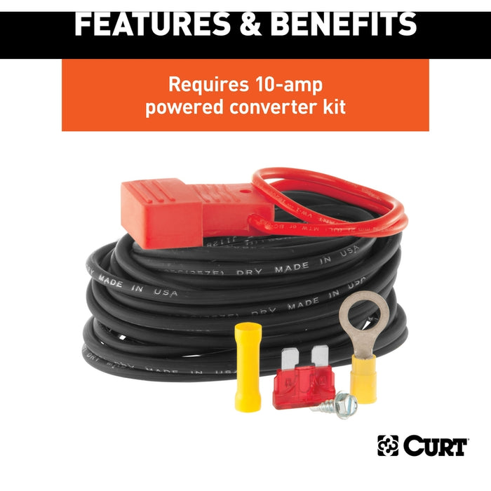 CURT Weather-Resistant Powered 3-to-2-Wire Splice-in Trailer Tail Light Converters, 4-Pin Wiring Harness, 30-Pack Model 56497