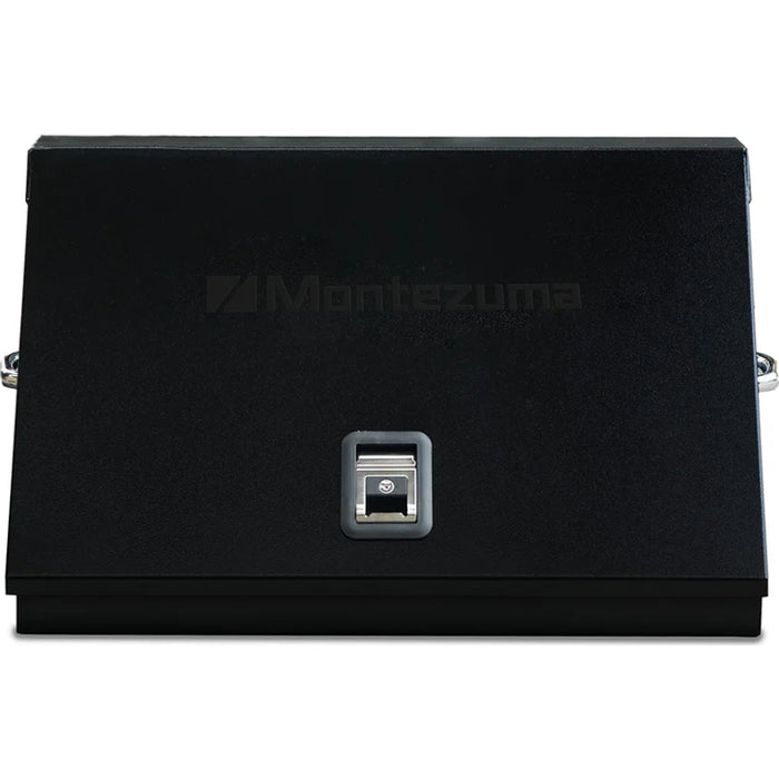 Montezuma 30 x 15 In. Steel Triangle® Toolbox Black Top Mount Truck Box ME300B