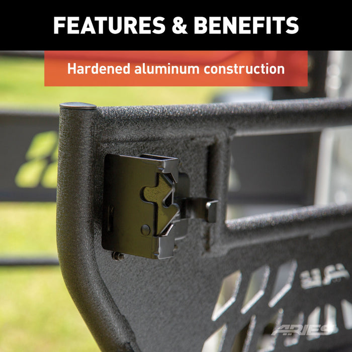 ARIES Jeep Wrangler JL, Gladiator Aluminum Rear Tube Doors Model 2500200