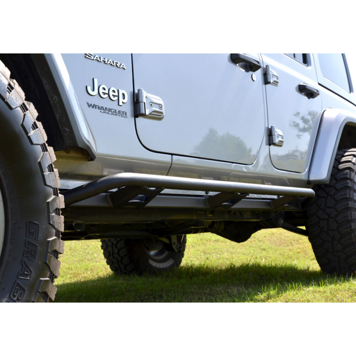 N-Fab Trailslider Rock Sliders Textured Black Steel Model TSJ074-TX