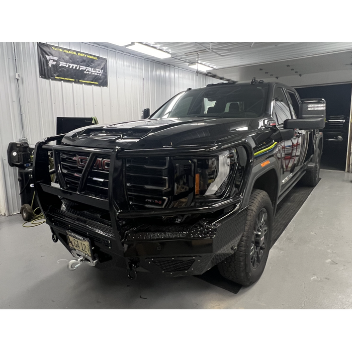 Bodyguard T2 Front Extreme - Sensor Cutouts Factory Fog Lights Standard Skid Plate W/O Mesh Grille With Camera Harness Bare Metal Model EEG24BYRBNH