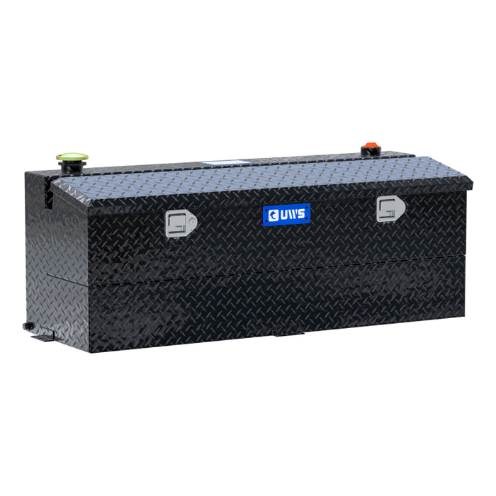 UWS Gloss Black 45-Gallon Combo Aluminum Transfer Tank Model TT-45-COMBO-BLK