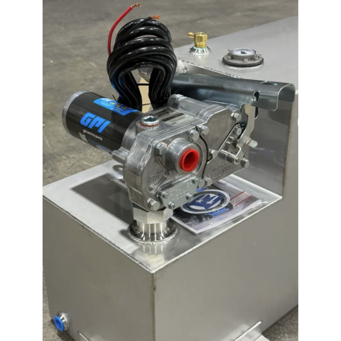 Boyd Welding Stainless Steel 35 Gallon 48x12x18 Tank With GPI 15GPM Pump Driver Side Only Model 13004-SS-DP