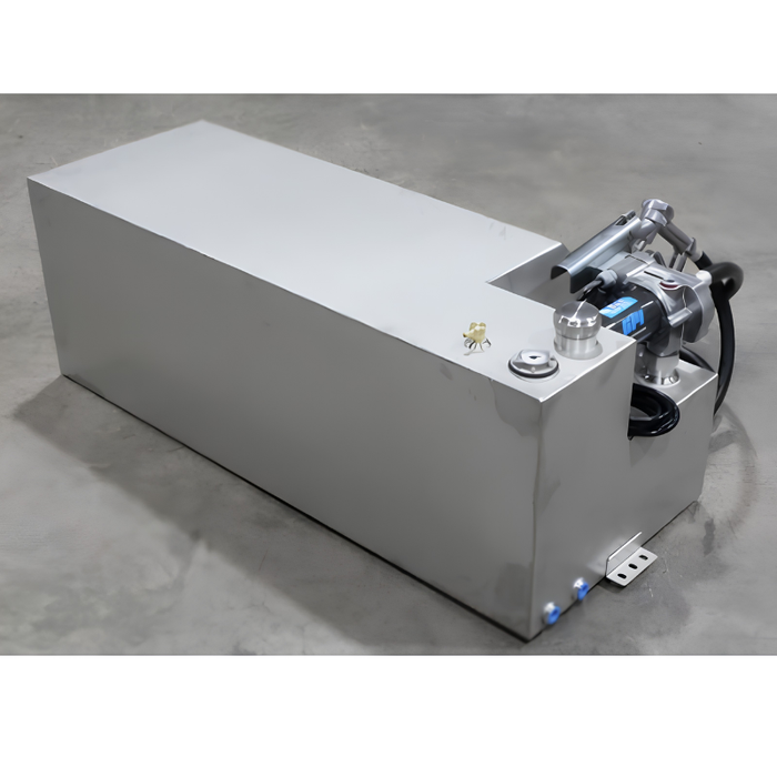 Boyd Welding Stainless Steel 60 Gallon 48x20x17 Tank With GPI 15GPM Pump Driver Side Only Model 13009-SS-DP