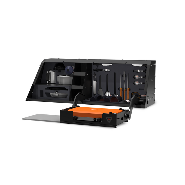 SmartCap Matte Black Kitchen-Bin Full-Size for Right Side Mount Fits Caps w/ Vertical Locks Model SA0808