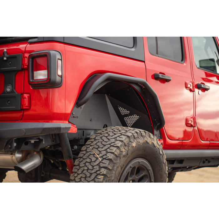 DV8 Offroad 2018-2024 Jeep Wrangler JL JLU Rear Inner Fenders Model INFEND-06RB