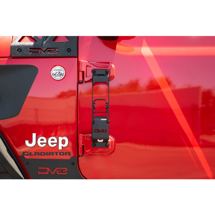 DV8 Offroad 2007-2025 Jeep Gladiator JT Wrangler JK, JKU, JL, JLU Hinge Mounted Steps Model STJL-04