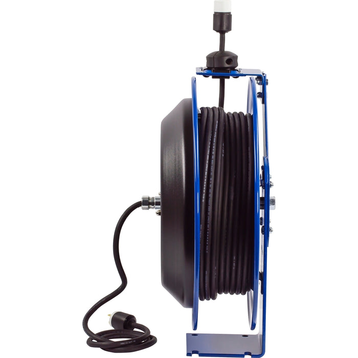 Coxreels PC Series Spring Driven Cord Reel Single Industrial Receptacle 16 GA x 75 ft. - Cord Included Model PC19-7516-A
