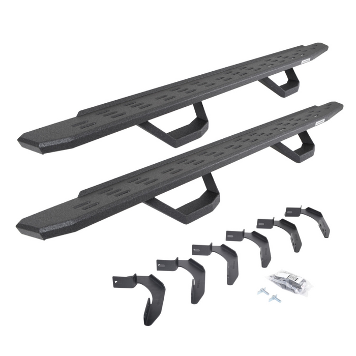 Go Rhino RB30 Running Boards with Mounting Brackets With 2 Pairs Drop Steps Kit Model 6961268020T