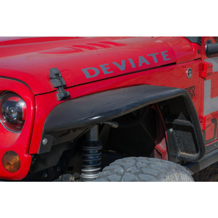 DV8 Offroad 2007-2018 Jeep Wrangler JK JKU Wide Fender Flares Front and Rear Model FENDB-02