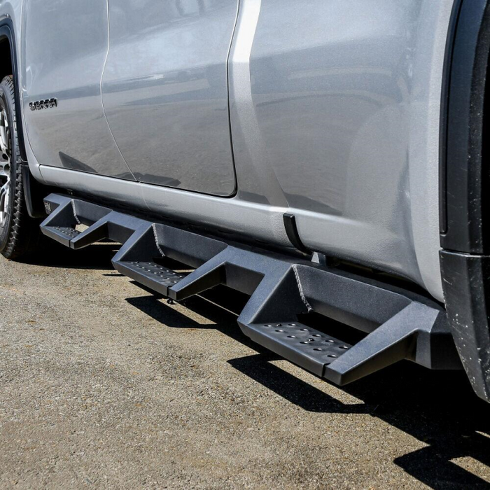 Westin HDX Drop Wheel to Wheel Side Steps Textured Black Steel For Double Cab Model 56-534715