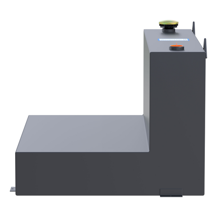 UWS Matte Black 85-Gallon L-Shape Steel Transfer Tank Model ST-85-L-MB
