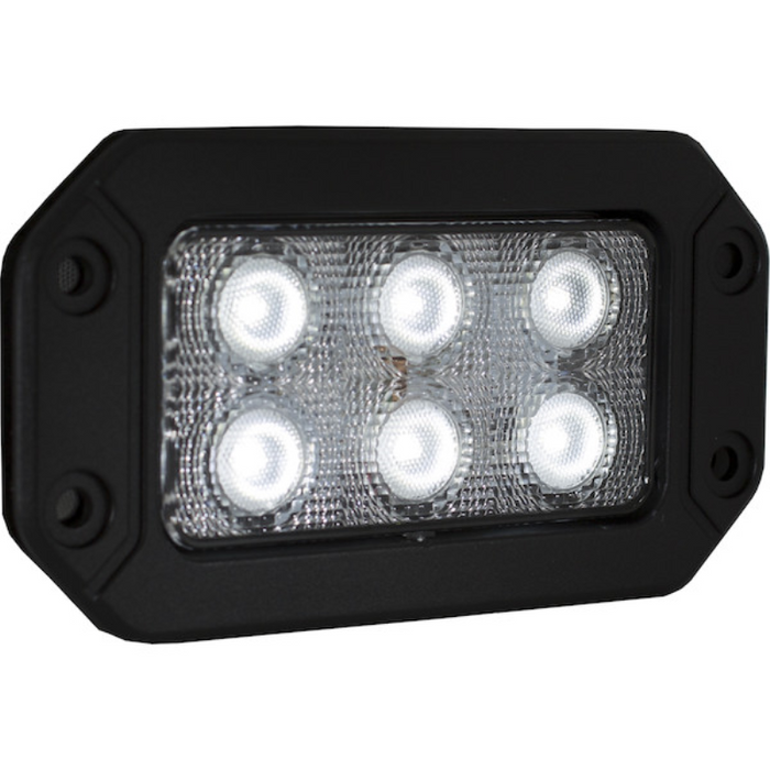 Buyers Products Recessed 6.5 Inch Wide LED Rectangular Flood Light Model 1492191