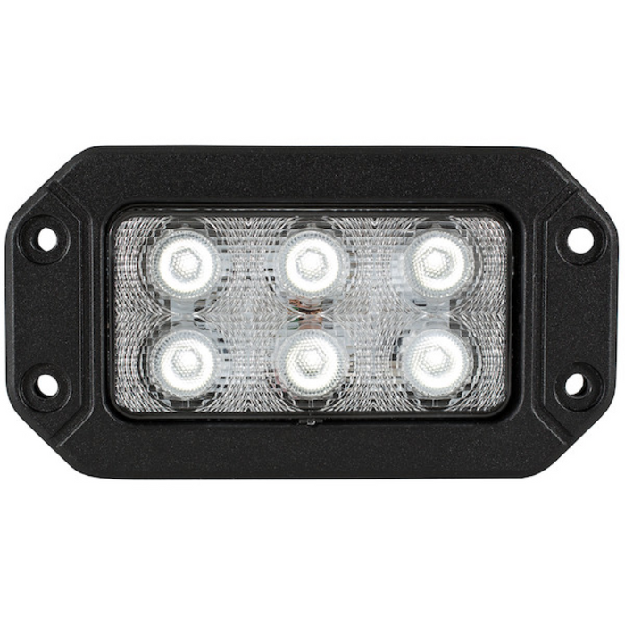 Buyers Products Recessed 6.5 Inch Wide LED Rectangular Flood Light Model 1492191