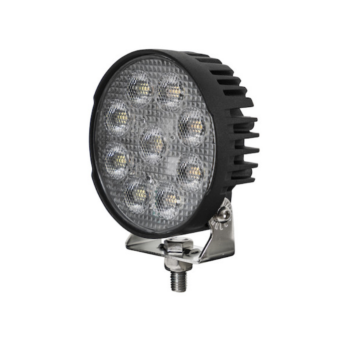 Buyers Products Ultra Bright 4.5 Inch LED Round Flood Light with Strobe - Round Lens Model 1492231
