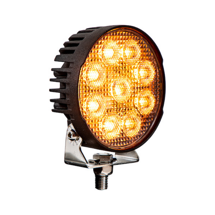 Buyers Products Ultra Bright 4.5 Inch LED Round Flood Light with Strobe - Round Lens Model 1492231