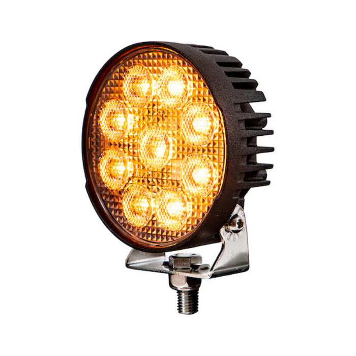 Buyers Products Ultra Bright 4.5 Inch LED Round Flood Light with Strobe - Round Lens Model 1492231