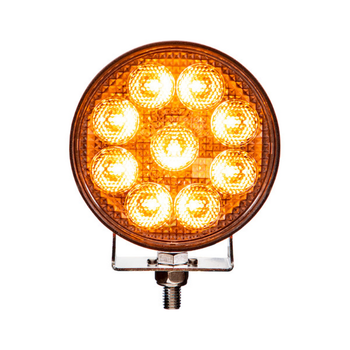 Buyers Products Ultra Bright 4.5 Inch LED Round Flood Light with Strobe - Round Lens Model 1492231