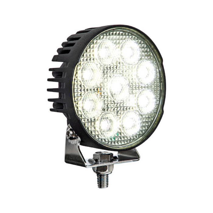 Buyers Products Ultra Bright 4.5 Inch LED Round Flood Light with Strobe - Round Lens Model 1492231