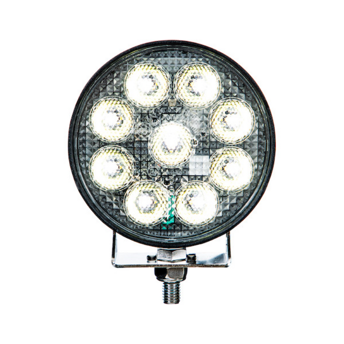 Buyers Products Ultra Bright 4.5 Inch LED Round Flood Light with Strobe - Round Lens Model 1492231
