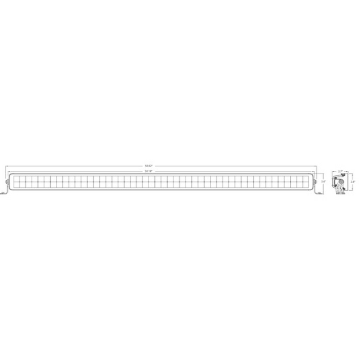 Buyers Products Edgeless Ultra Bright 50" LED Combination Spot-Flood Light Bar - Dual Row Series Model 1492265