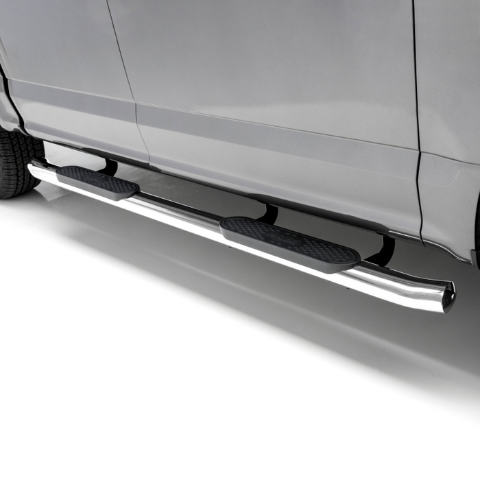 ARIES 4" Polished Stainless Oval Step Nerf Bars Model S223015-2