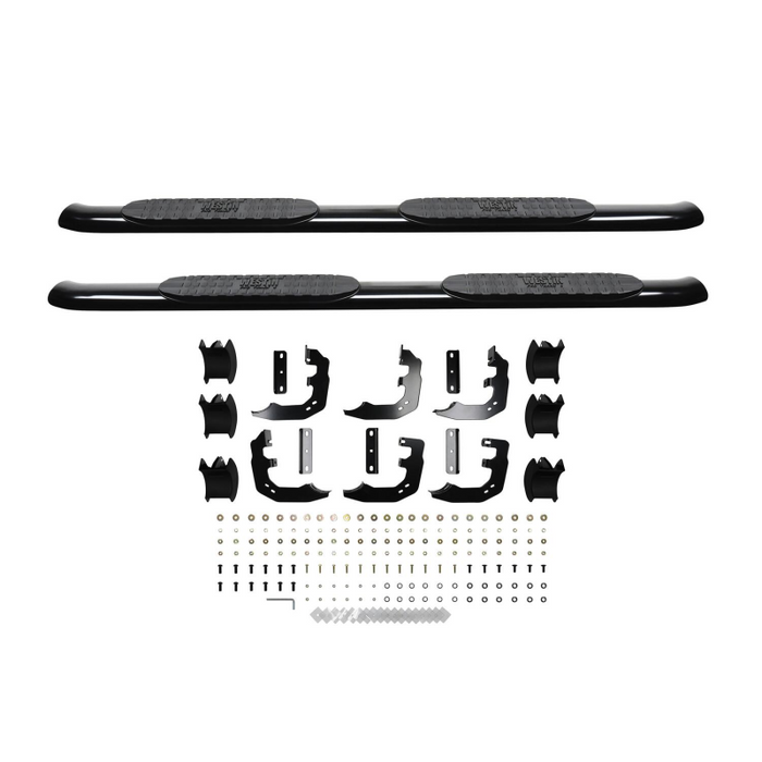 Westin PRO TRAXX 4 Oval Step Nerf Bars Black Steel For Quad Cab Model 21-24095