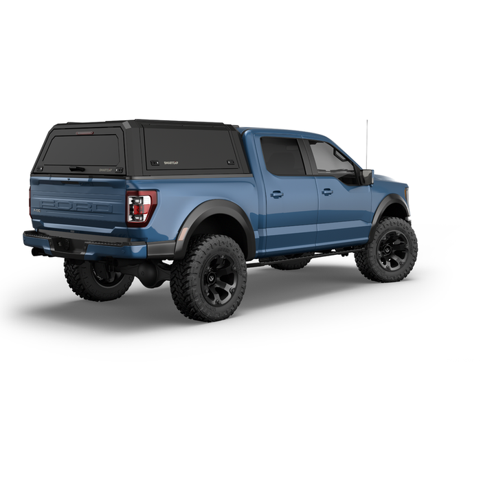 SmartCap Matte Black Truck Bed Cap EVOA Adventure Series w/ Horizontal Locks Model EA0313-MB