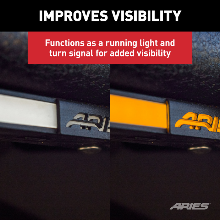 ARIES LED Fender Lights for Jeep Wrangler JL, Gladiator JT Model 1500235