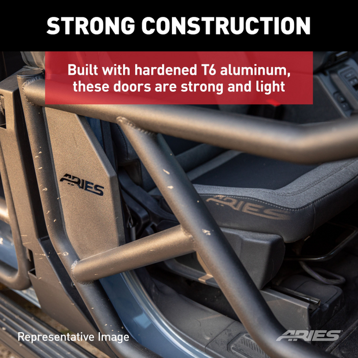 ARIES Front Tube Doors for Ford Bronco 2-Door Model 1500255