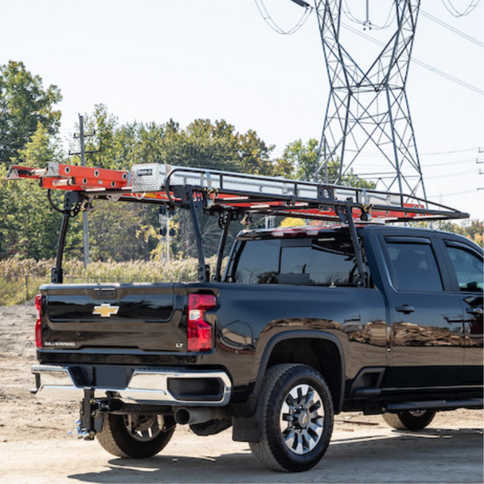 Steel Ladder Rack Foot Kit Buyers Products 13 Foot Black Steel Truck Ladder Rack Model 1501153 ...