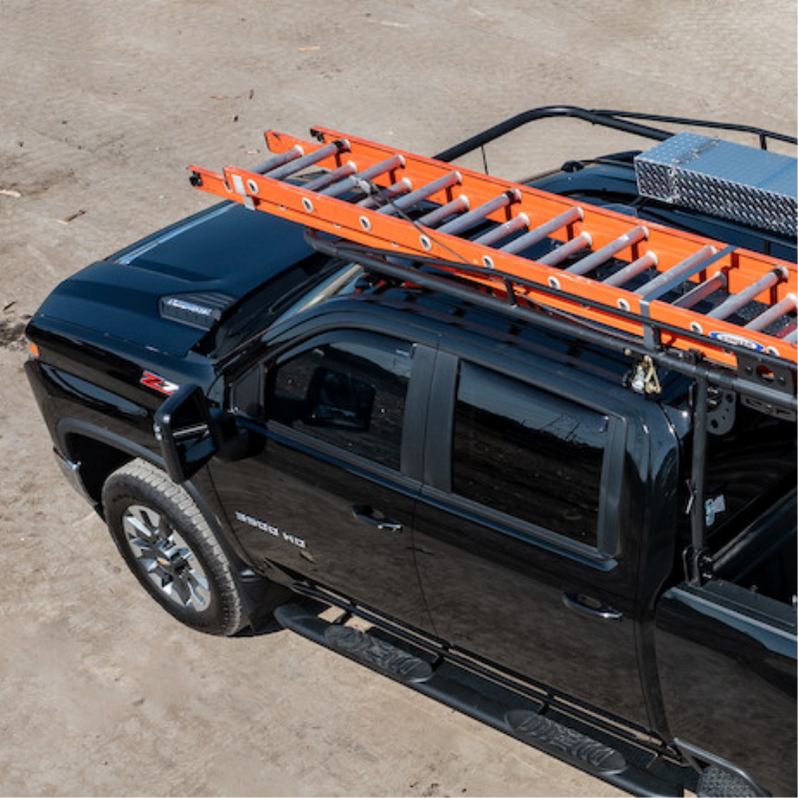 Steel Ladder Racking Buyers Products 13 Foot Black Steel Truck Ladder Rack Model 1501153 ...