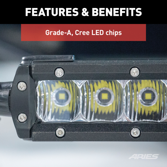 ARIES 10" Single-Row LED Light Bar (4,900 Lumens) Model 1501260