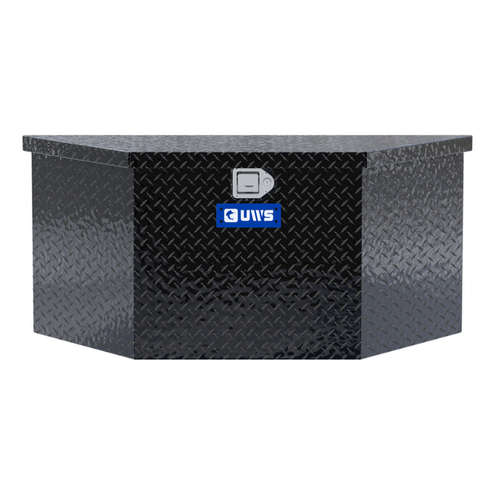 UWS Gloss Black Aluminum 49" Trailer Tongue Box Model TBV-49-BLK