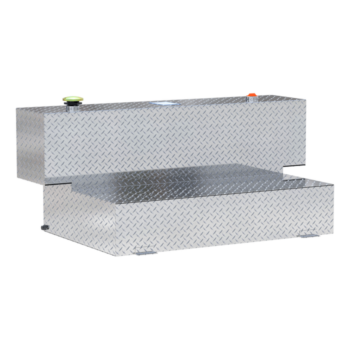 UWS Bright Aluminum HammerHead-Style 100-Gallon Aluminum L-Shape Transfer Tank Model TT-100HH
