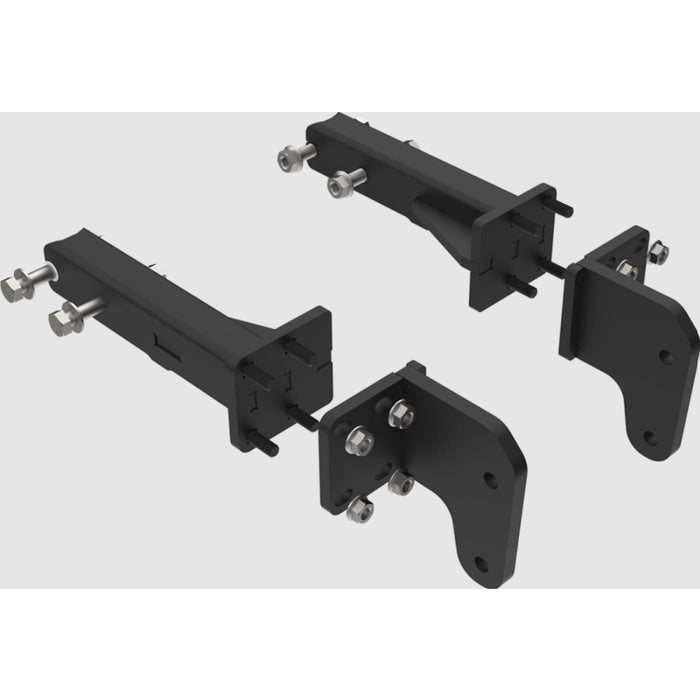 Ex-Guard Extreme-Duty Full-Height Coverage Black Grille Guard Kit w/ Mounting Bracket Model FX-50BG3-RM2319-KIT